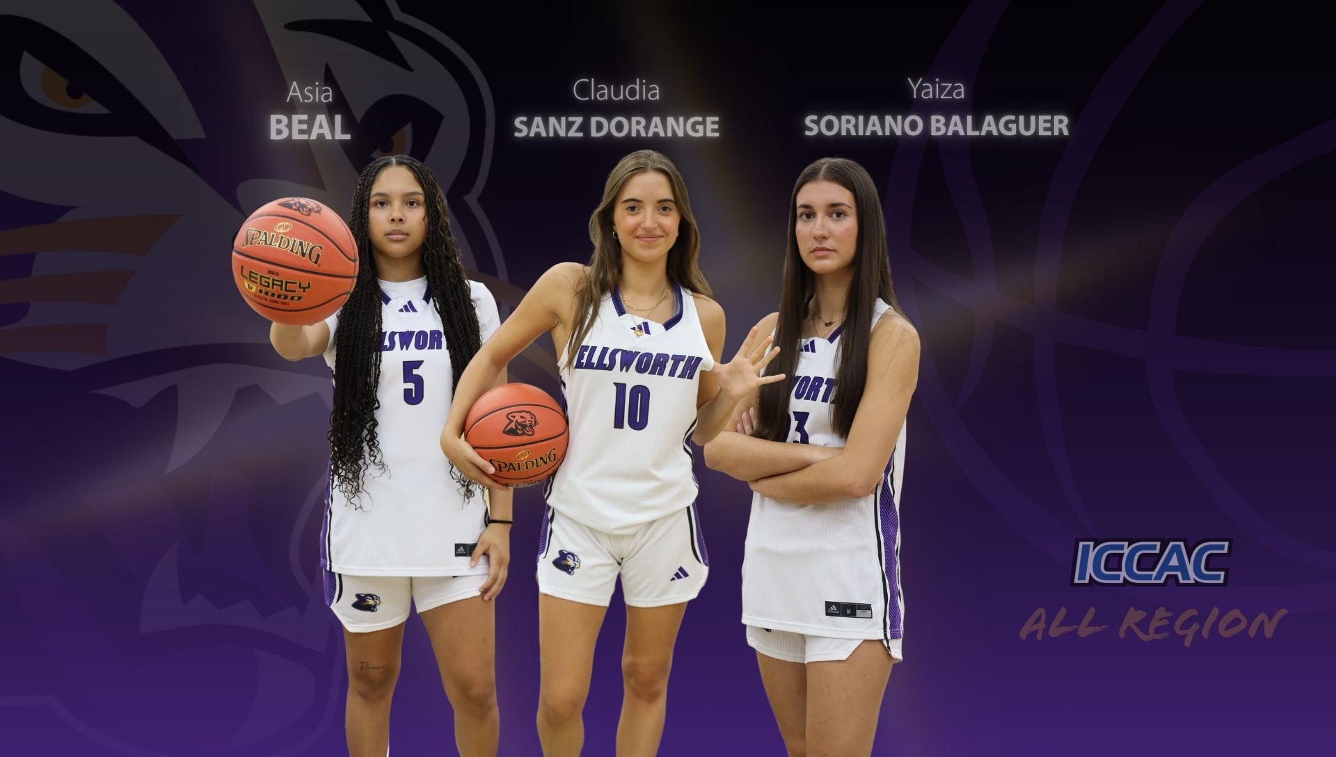 Asia, Claudia, and Yazia standing next to each other. 